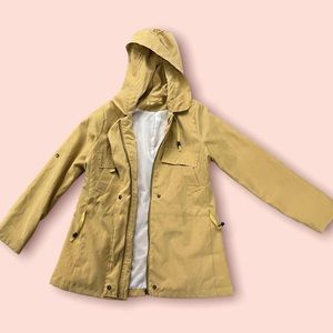 Tan raincoat